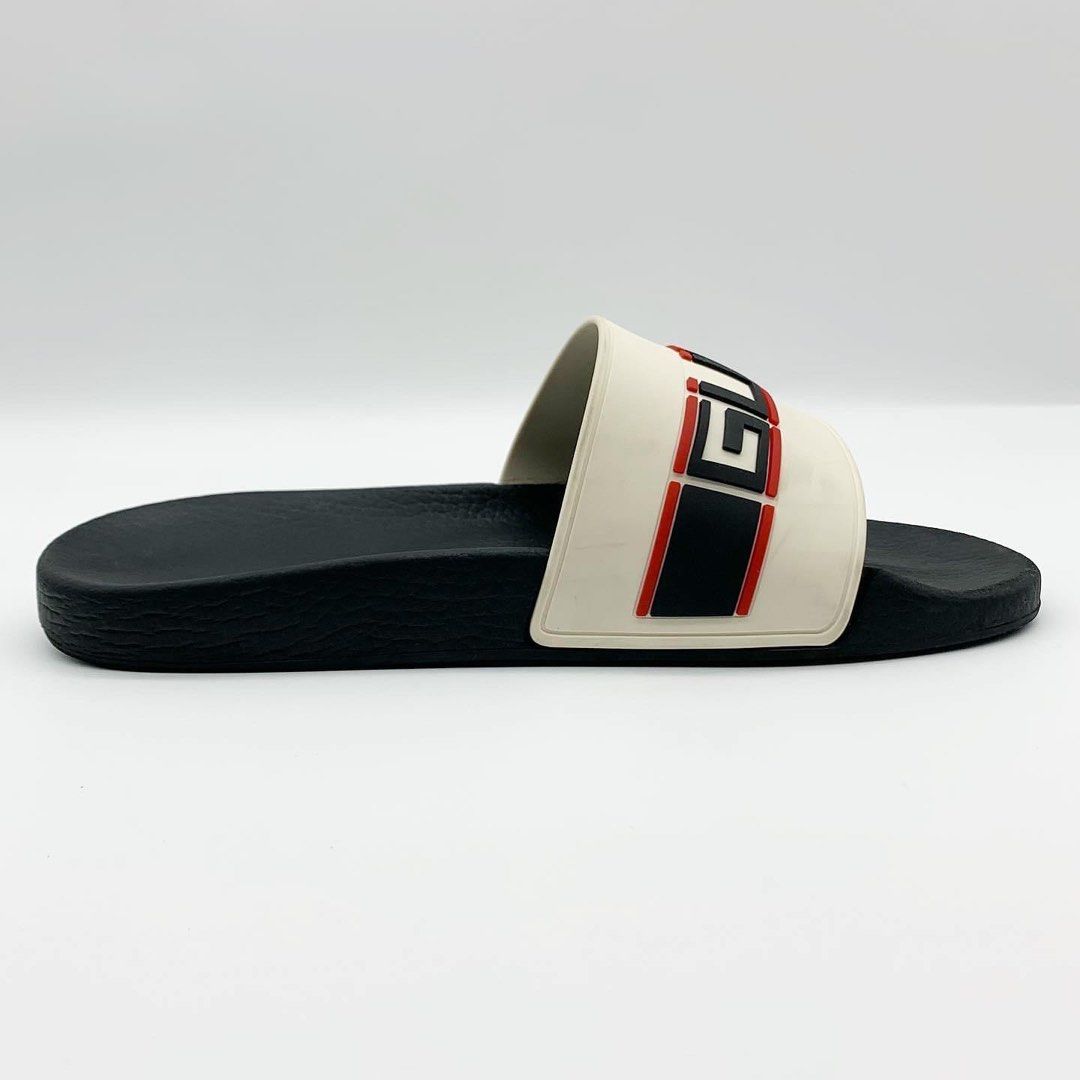 Gucci mens pool slides hot sale