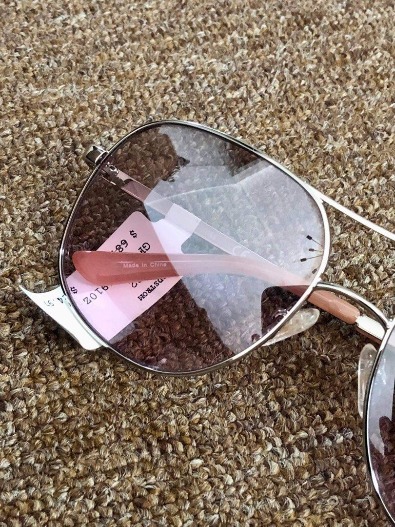GUESS AVIATOR EYEWEAR BLUSH PINK PAVE RHINESTONES CRYSTALS AUTHENTIC