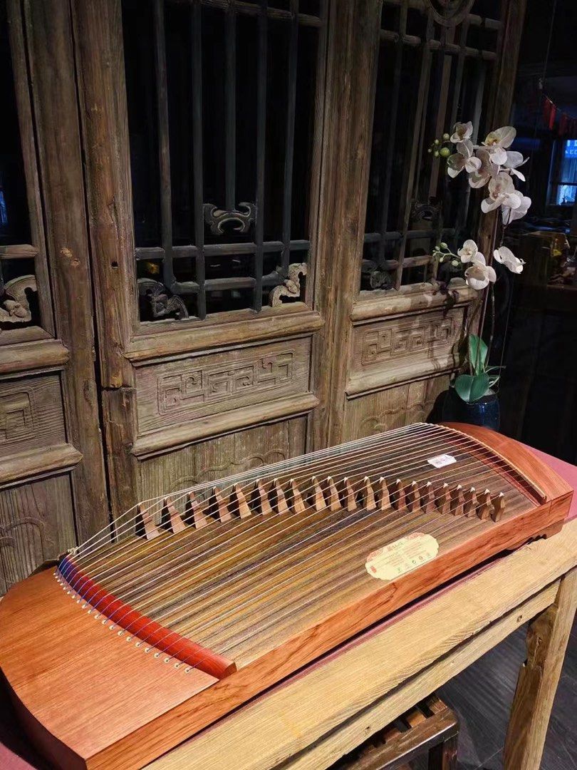 Mini Guzheng Pour Enfants Et Débutants - Instrument De Musique Chinois 42x11x8 Cm, Marron, En ABS, Pratique Pour L'apprentissage
