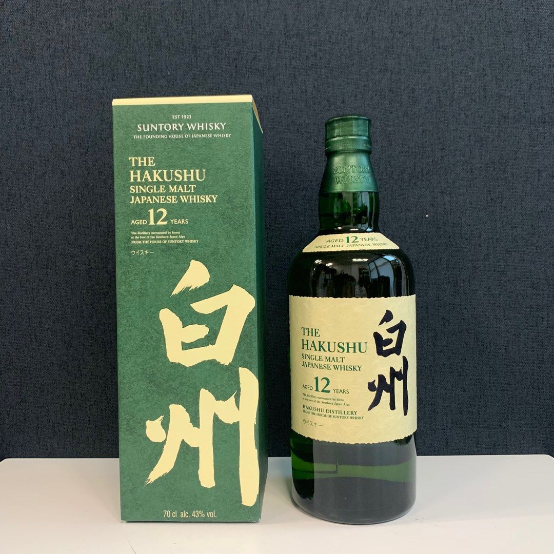 Hakushu 12 Years Old Single Malt Japanese Whisky 43% 700ml