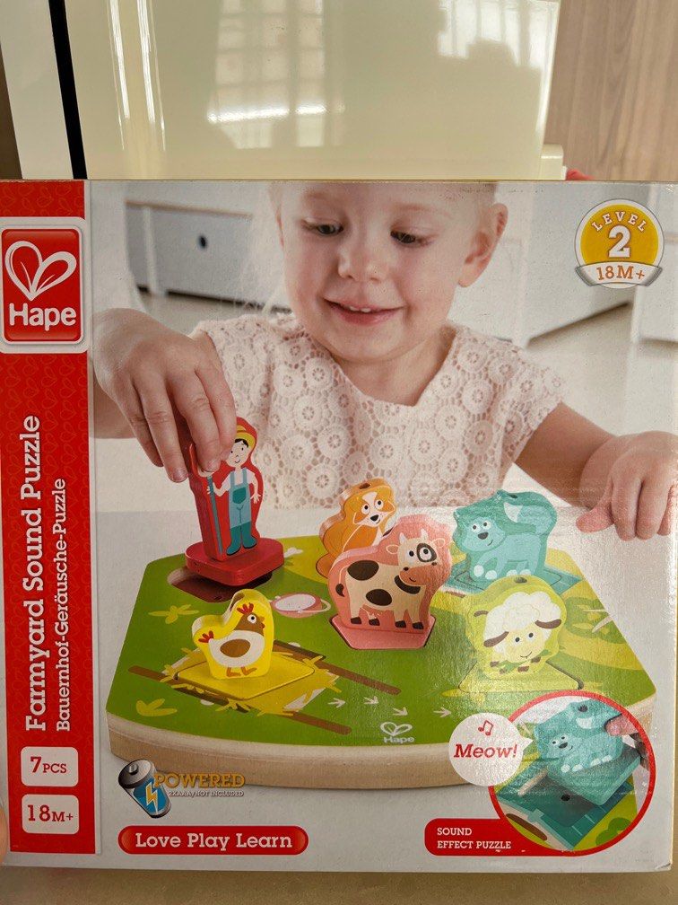 Hape farmyard sound sales puzzle