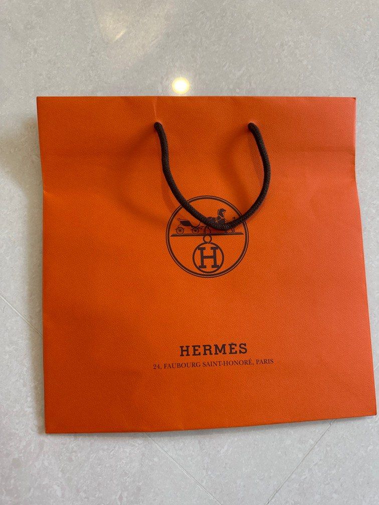 Hermes paper bag for sale, Luxury, Accessories on Carousell
