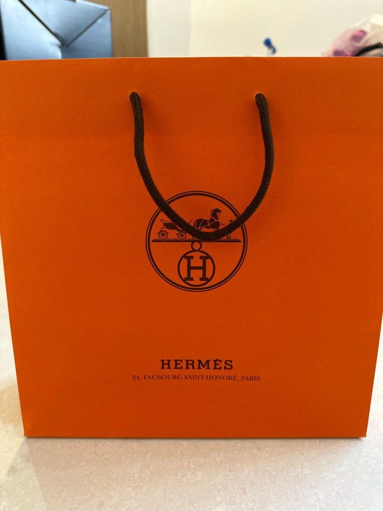 Hermes paper bag for sale, Luxury, Accessories on Carousell