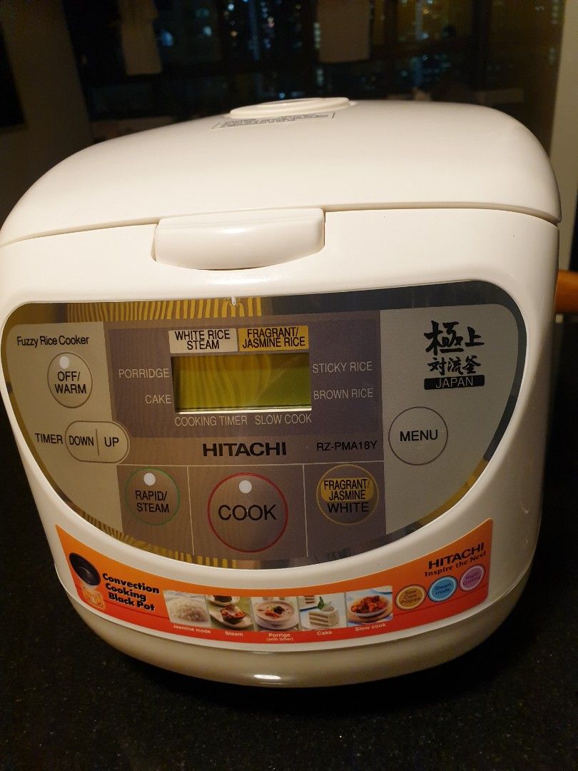 Hitachi Rice Cooker RZPMA18Y, TV & Home Appliances, Kitchen Appliances