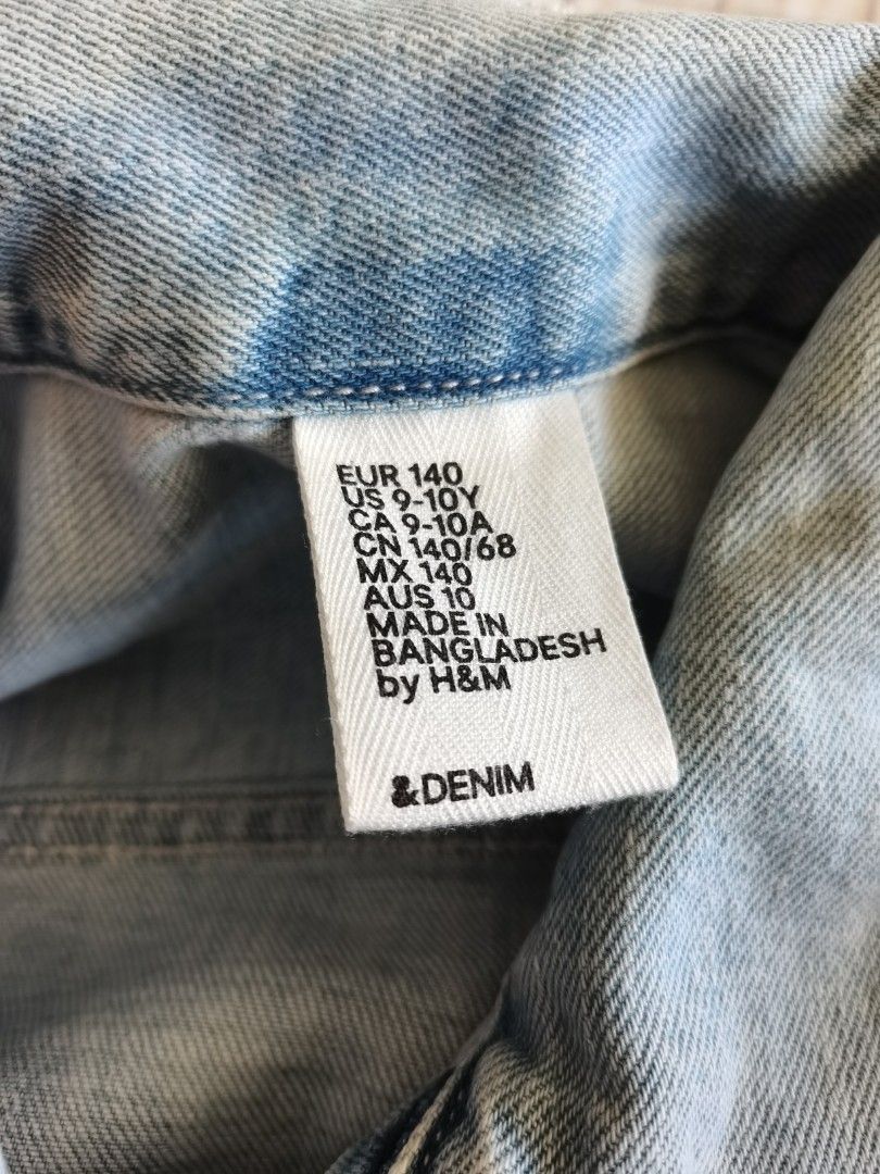 H and m kids denim jacket hot sale