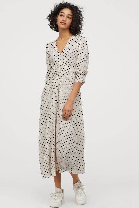 White polka dot dress h&m outlet