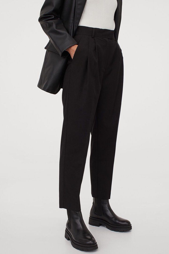 H M High Waisted Peg Leg Trousers Women s Fashion Bottoms Other
