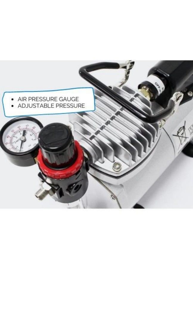 HSENG AF 18-2 Airbrush compressor set, Airbrush compressor, Hobbies ...