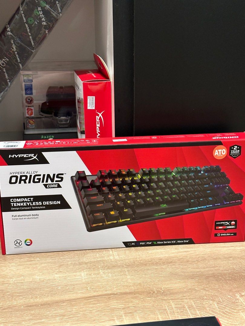 Hyperx Alloy Origins Core Red Linear Switch, Computers & Tech, Parts ...