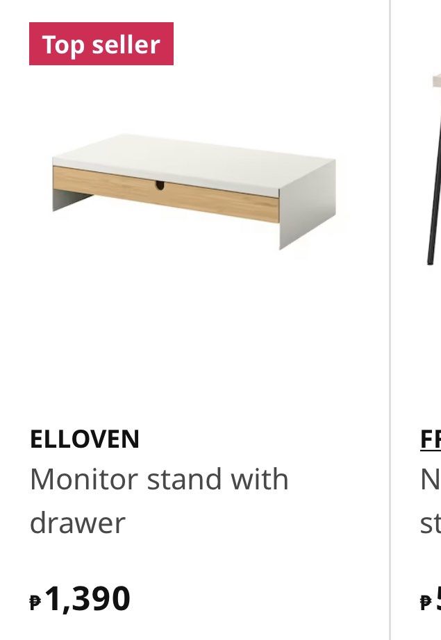 Ikea Elloven Monitor / Laptop Stand with Drawer, Furniture & Home