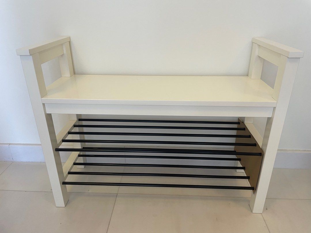 Hemnes shoe sale rack bench