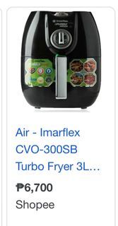 Imarflex Air Fryer Brand New