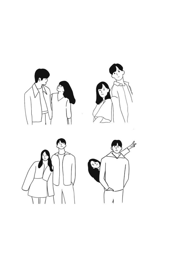 easy cute couple drawing｜TikTok Search-saigonsouth.com.vn