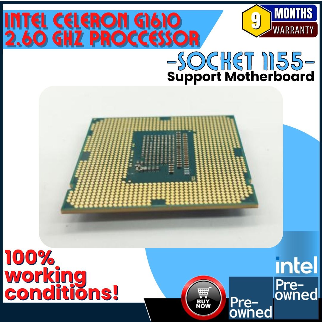 Intel Celeron G1610 2.6GHz Dual-Core Ivy Bridge Support mother Socket ...