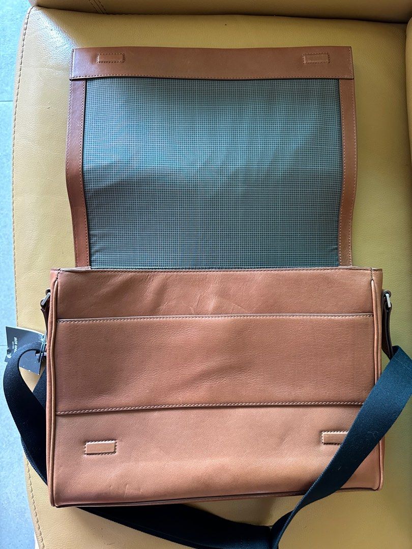 Jack spade fulton leather hot sale messenger bag