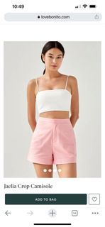 Jaelia Crop Camisole (M)