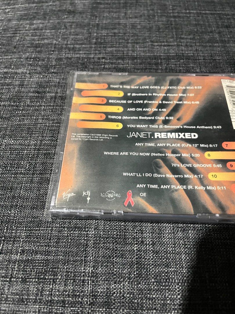 JANET REMIXED (Category: Vinyls) located in Pasig City. Submitted by proteinboy6 (Listing ID 1210236389, Image 2). Description: JANET REMIXED is a compilation of remixes from her janet. era. The remixes are well paced and fast, but its not only remixes here. As well, another incentive to buy this is the bonus previously unreleased bsides, such as the summer groove “And On And On”, or the love fest “70’s Love Groove”, and its also on the maxi sing