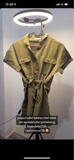 jumpsuit safari pendek