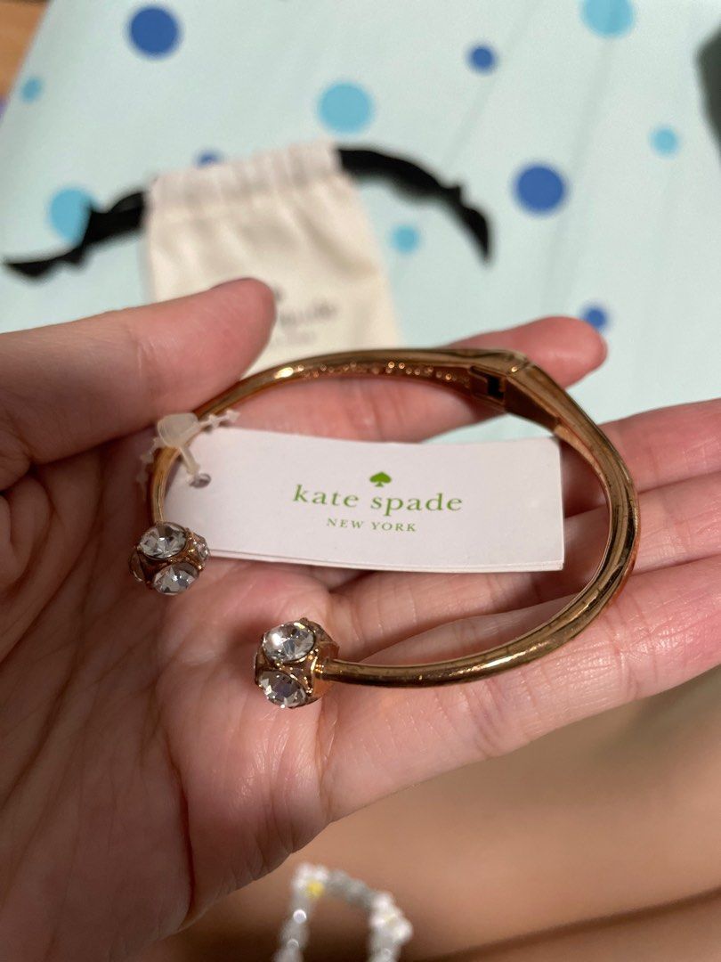 Kate Spade Lady Marmalade Bangle- Rose Gold, Luxury, Accessories on  Carousell
