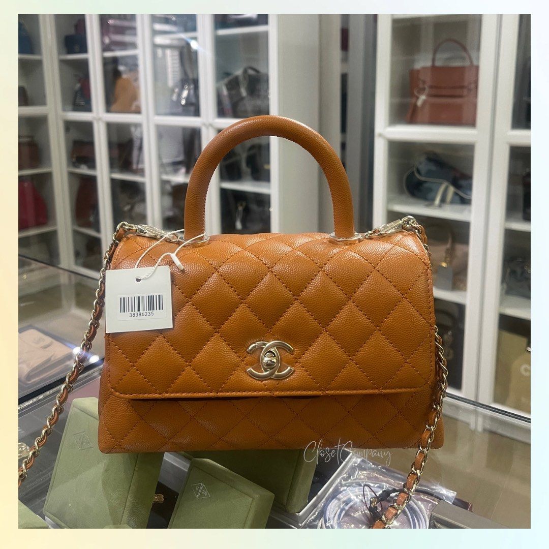 Kept Unused Chanel Coco Handle 21A Light Brown Caviar (Microchip), Luxury,  Bags & Wallets on Carousell