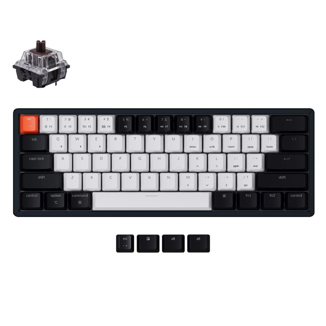 Ultimate Hacking Keyboard 青軸 無刻印-