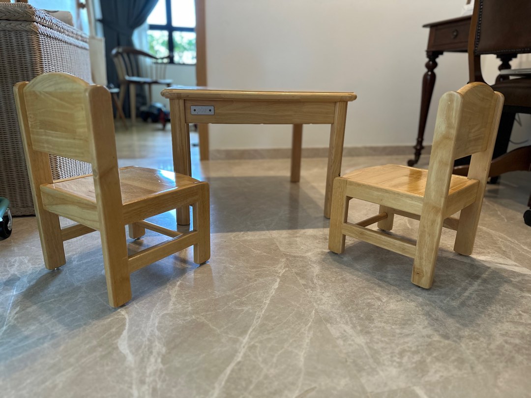 Kids chairs x2 and table, Furniture & Home Living, Furniture, Tables