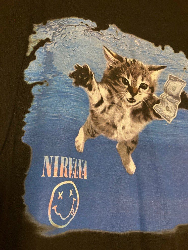Nirvana cat shirt sales