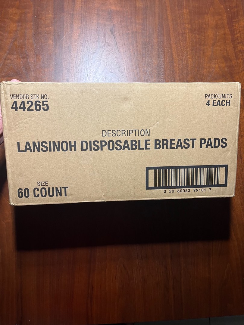 Lansinoh Disposable Breast Pads 4 packs / 60 size count. 1 box 40