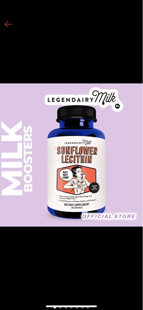 Legendairy Milk Lecithin for plugged ducts, Health & Nutrition, Health