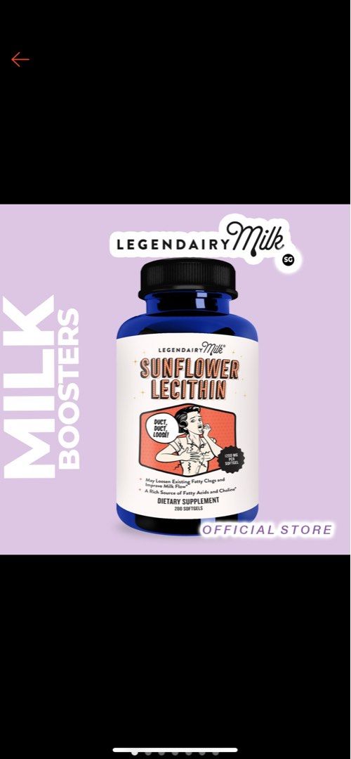 Legendairy Milk Lecithin for plugged ducts, Health & Nutrition, Health Supplements, Vitamins