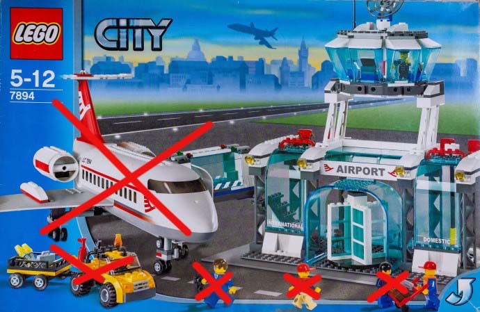 LEGO 7894 空港 - 知育玩具