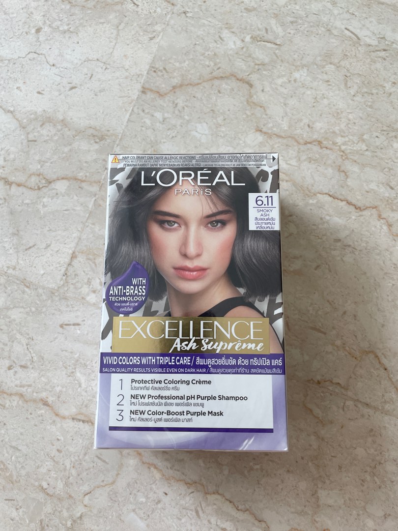 Loreal Ash Grey Hair Dye, Beauty & Personal Care, Hair on Carousell