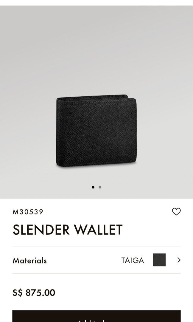Buy LOUIS VUITTON Men Slender Wallet Noir [M60332] Online - Best Price LOUIS  VUITTON Men Slender Wallet Noir [M60332] - Justdial Shop Online.