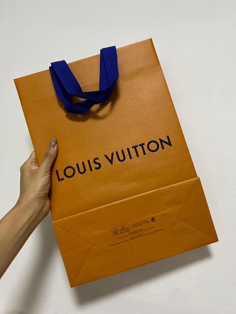 Louis Vuitton paper bag and box, Luxury, Bags & Wallets on Carousell