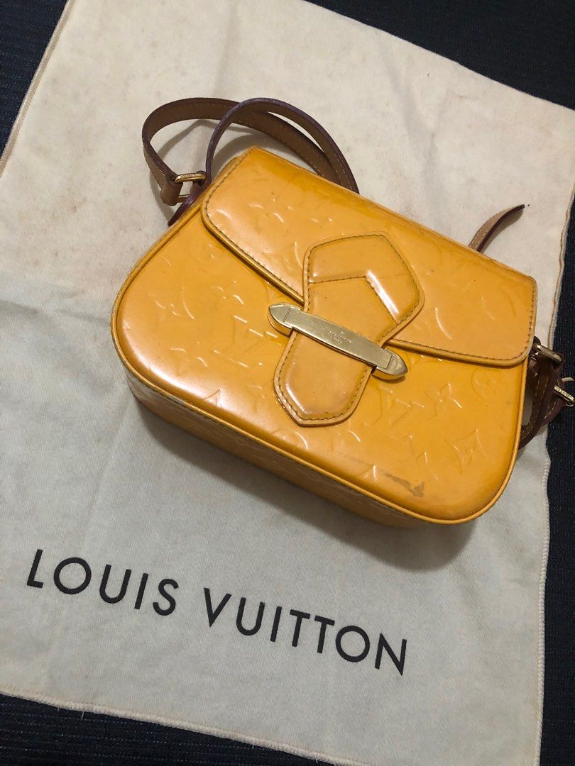 Louis Vuitton yellow bag 黃色郵差袋, 女裝, 手袋及銀包, 多用途袋