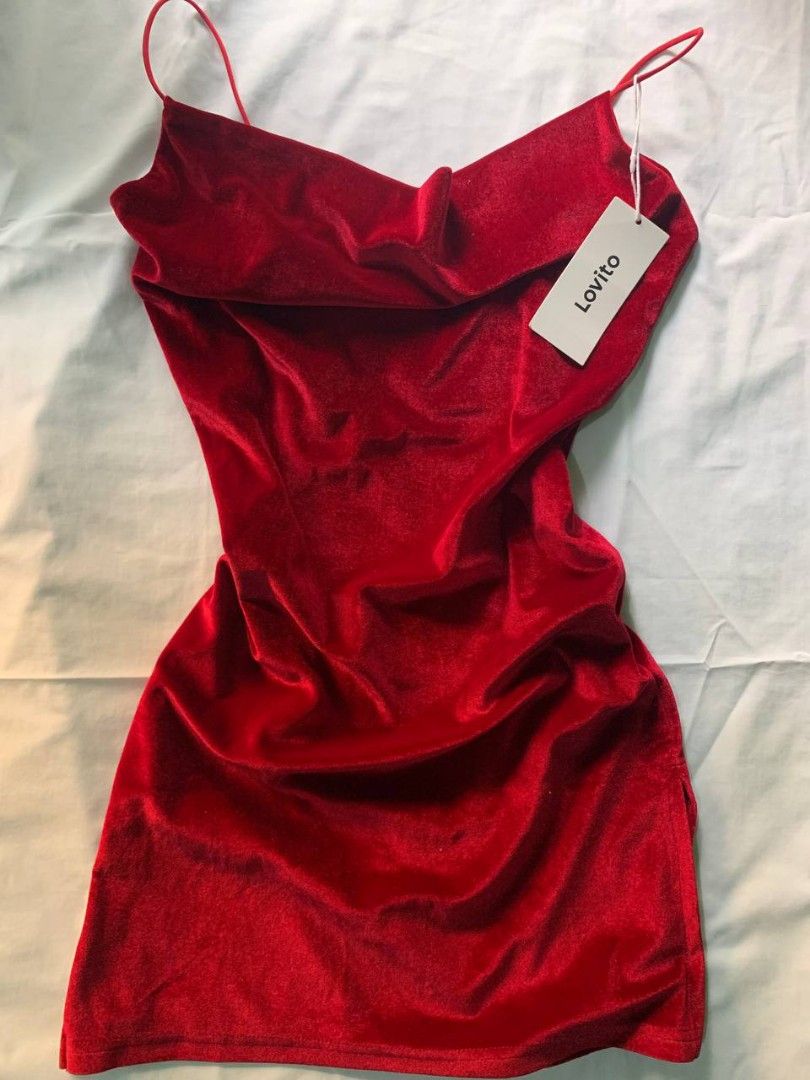 Lovito red dress, Women's Fashion, Dresses & Sets, Dresses on Carousell