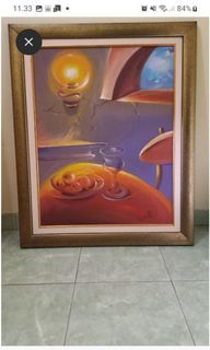 Lukisan Oil on Canvas Astrack