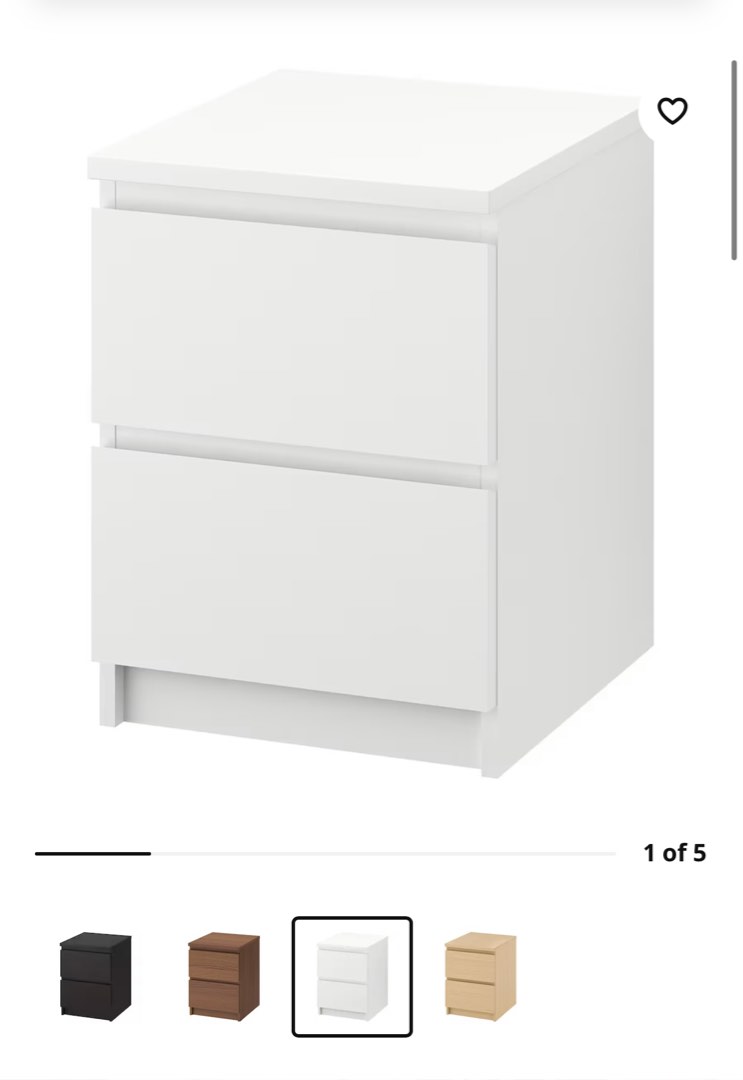 MALM side table, Furniture & Home Living, Furniture, Tables & Sets on