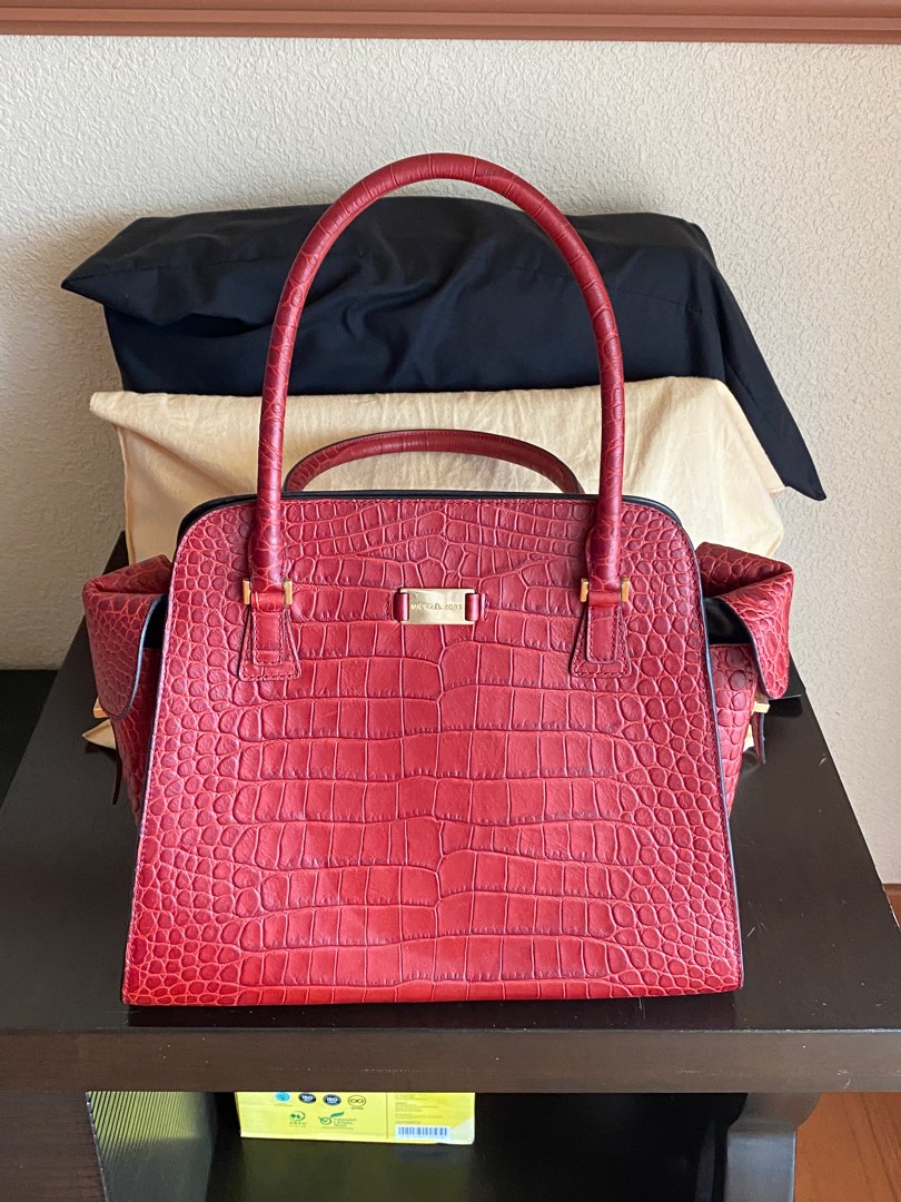 Michael Kors Crocodile Handbag, Luxury, Bags & Wallets on Carousell