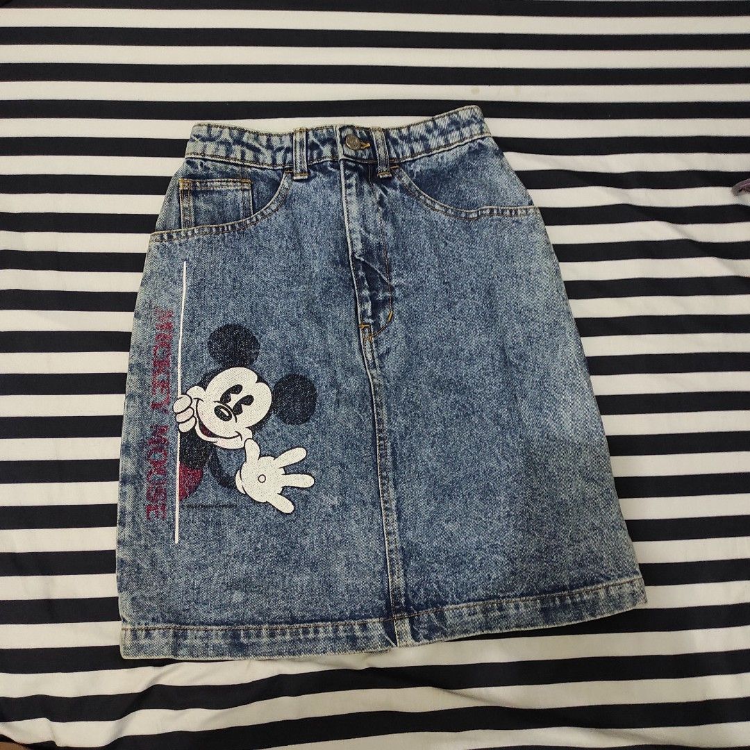 Mickey Denim Midi Skirt