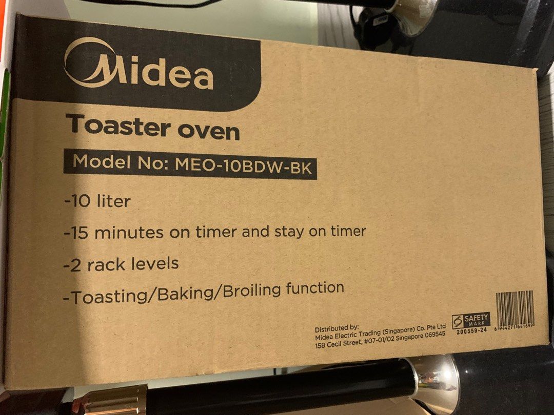 Midea toaster oven, Furniture & Home Living, Kitchenware & Tableware