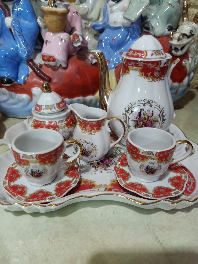 Miniature tea cups set, Furniture & Home Living, Home Decor, Vases