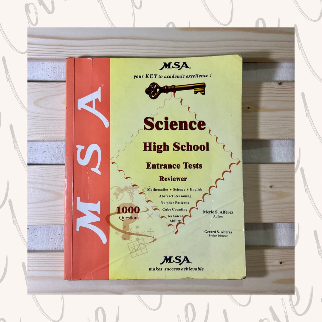 MSA Science High School Entrance Tests Reviewer, Hobbies & Toys, Books ...