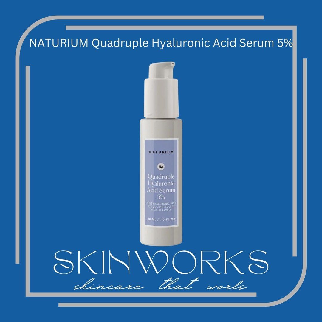 NATURIUM Quadruple Hyaluronic Acid Serum 5. 30ml, Beauty & Personal