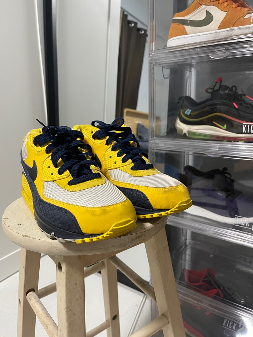 air max 90 yellow blue