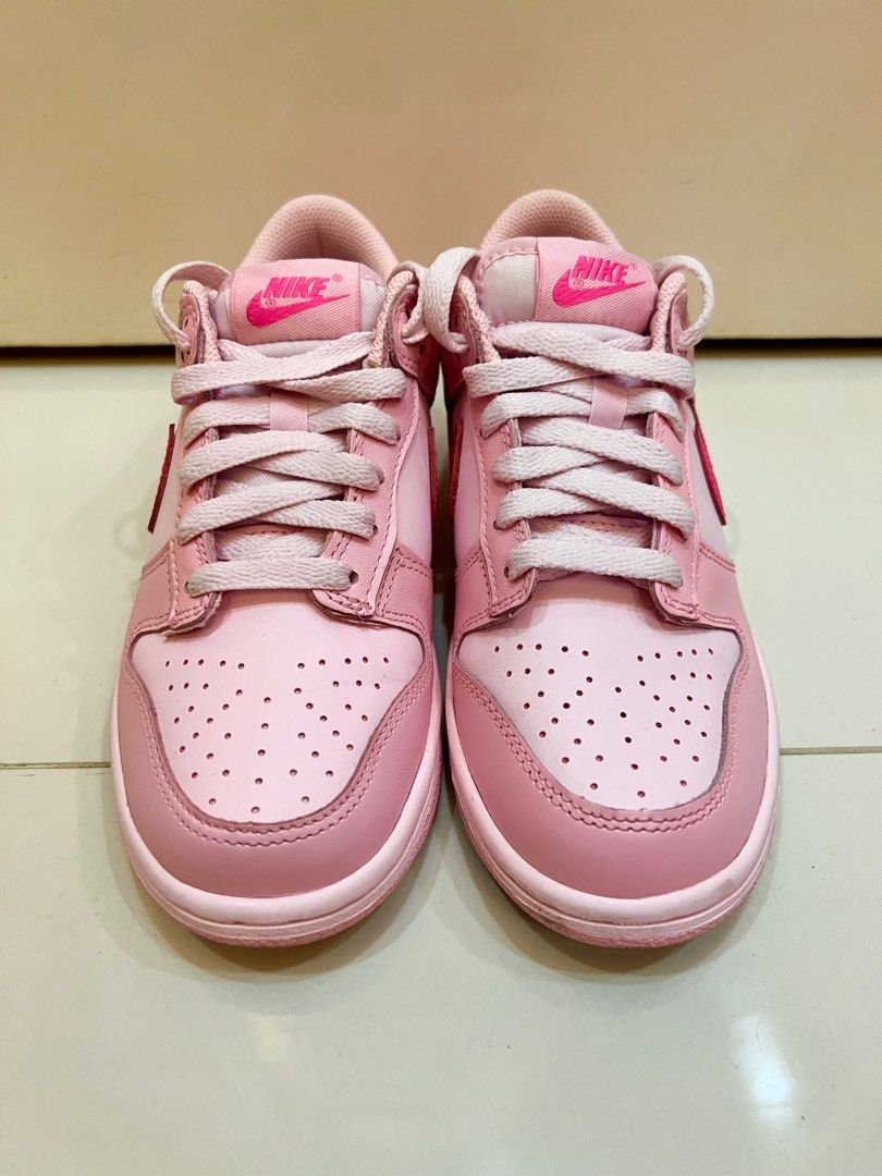 Nike Dunk Low Triple Pink “Barbie”, Women'S Fashion, Footwear, Sneakers On  Carousell