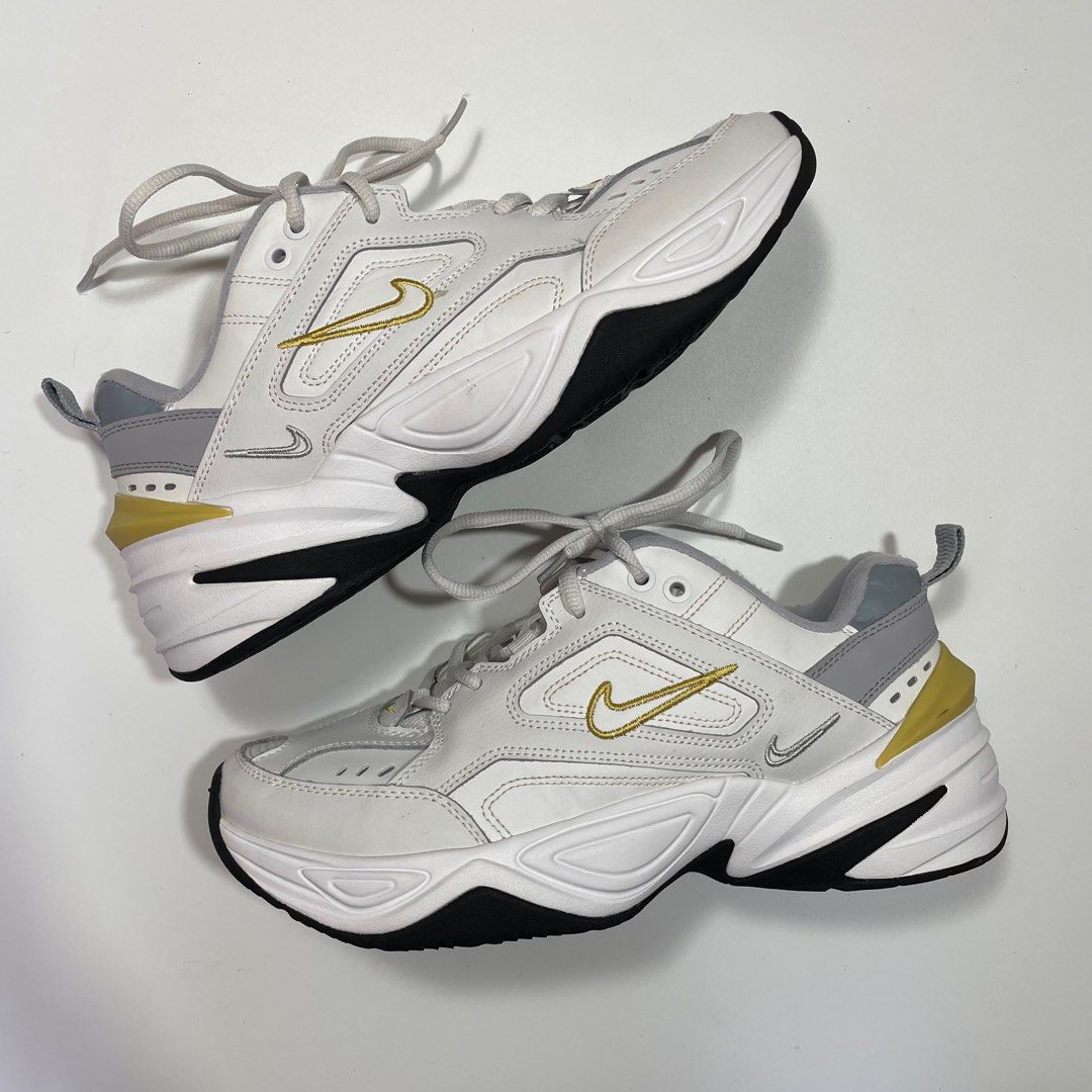 M2K Tekno Platinum Tint Celery white nude clean casual pure wolf grey dad shoe nb new balance balenciaga jogging track trail hiking camping outdoor, Men's Fashion, Footwear, Sneakers on Carousell