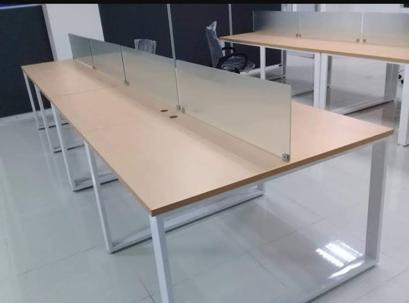 *Office Table * Divider * Metal Legs * Office Furniture and Partition