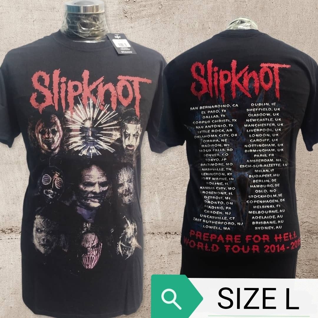 ORI MERCH SLIPKNOT, Men's Fashion, Tops & Sets, Tshirts & Polo Shirts ...