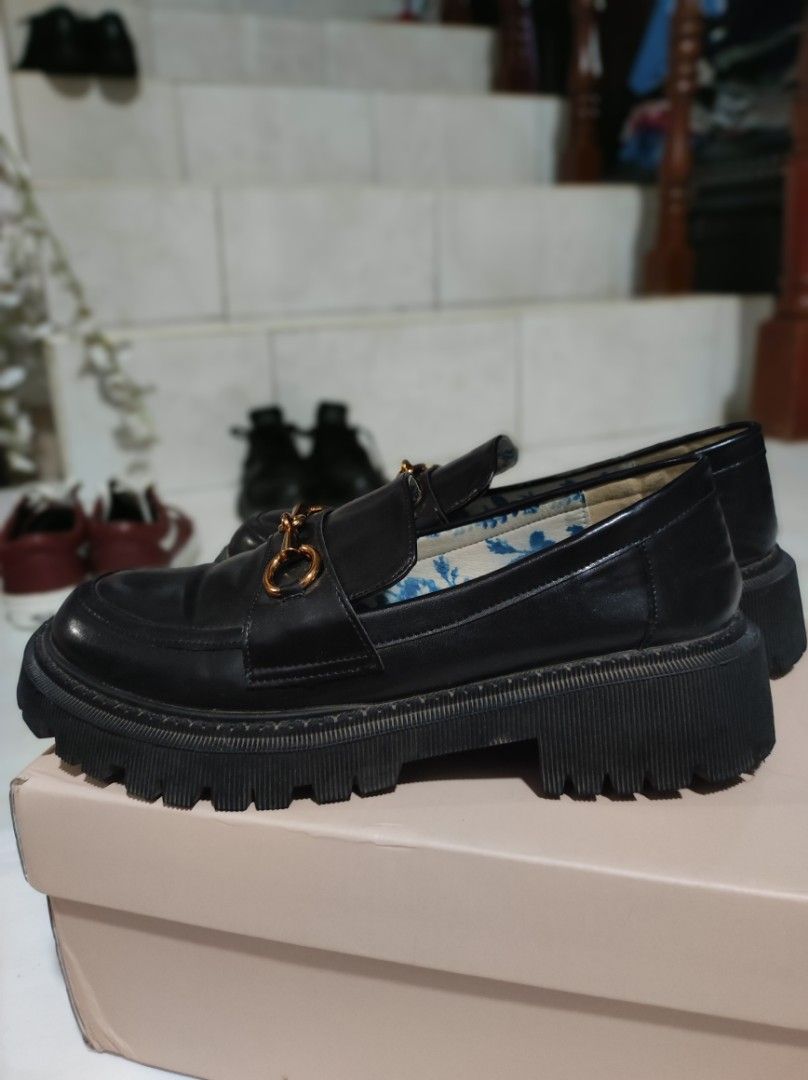 loafers platform heels womens